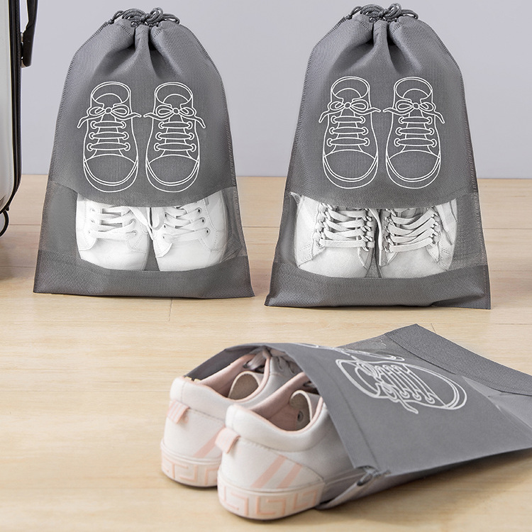 10pcs Shoe Bags | Dust Storage Pouch Outdoor Travel Sports Storage Gym Portable Non Woven Eco Friendly Drawstring Shoe Bags